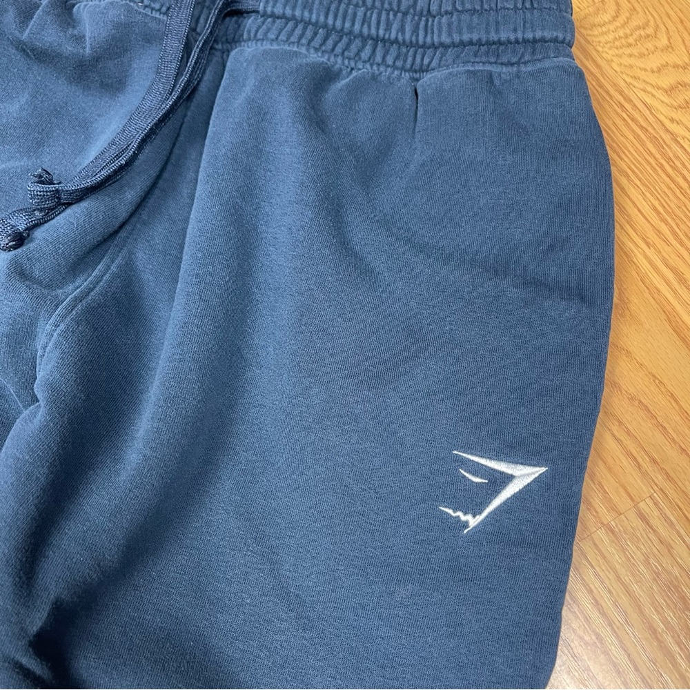Gymshark Dark Blue Joggers with Logo